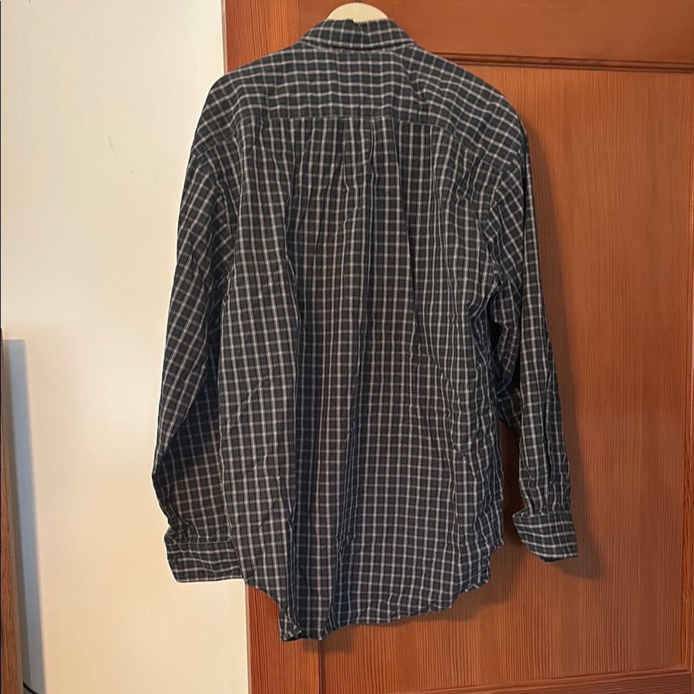 GAP Green and Navy Casual Button Down Shirt - Picture 2 of 5